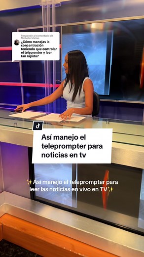 Cómo usar el teleprompter para noticias en TV