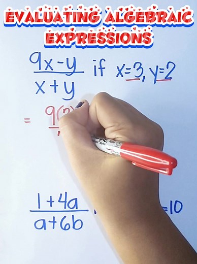 16K views · 697 reactions | Math Review || Evaluating Algebraic Expressions‼️ #Math #maths #mathteachergon #teachergon #mathtutorial #mathreview #mathematics #mathtutor | Math Tutorials | Facebook