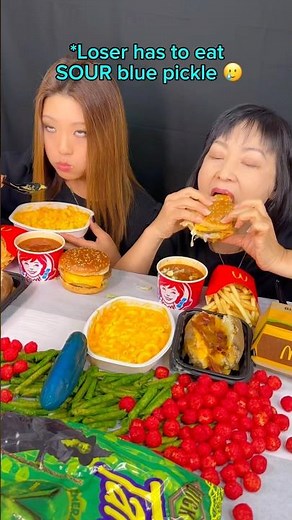 McDonald’s vs Wendy’s race eating challenge… #food #eating #mukbang #mcdonalds