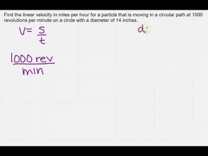 find linear velocity 2