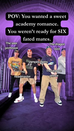 A sweet academy romance… Gone wrong in the best way. A new why choose romantasy series where one fated mate isn’t enough. ✨ Six fated mates ✨ Dark fantasy romance ✨ Why choose / reverse harem #reverseharemrecs #vampireromance #academyromance #foundfamily #darkromantasy