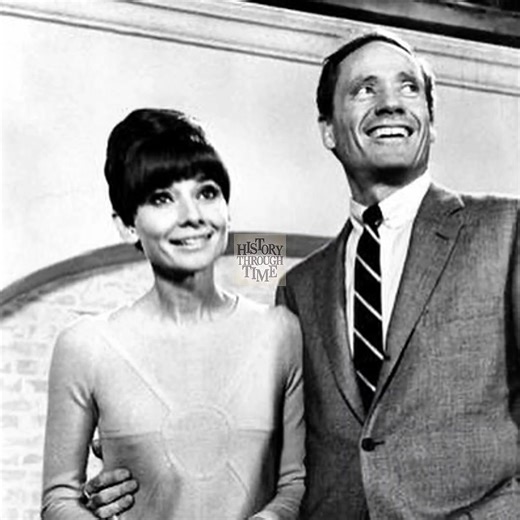 "Audrey Hepburn and her husband, Mel Ferrer, are photographed at a 1967 press conference for their psychological thriller Wait Until Dark, held in New York City. The film, directed by Terence Young, featured Hepburn in a gripping performance as Susy Hendrix, a blind woman who uses her intuition and courage to navigate a dangerous situation. Ferrer, who had a guiding hand in Hepburn’s career, supported the project closely, helping shape its tense, minimalist atmosphere. Released in October 1967, 