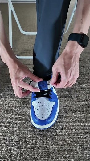 ナイキジョーダン1ローのカッコイイ結び方！🤩⚡️👟 #asmr #ジョーダン1ロー #スニーカー #jordan1low #Nike #jordan1 #靴紐の結び方 #ナイキ