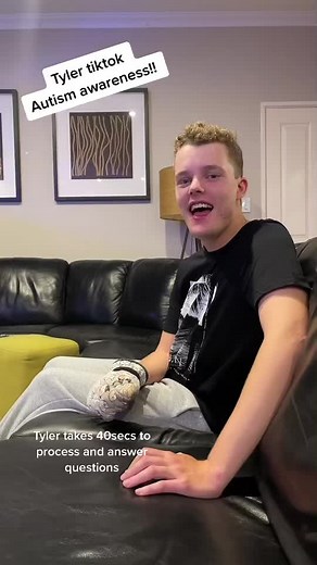 Tyler is a 23-year-old live with autism bipolar and schizophrenia. He wears oven mitts on his hands to protect his face from self harm. When asking Tyler a question it can take up to 40 seconds to get a response. #Autism #AutismAwareness #Bipolar #Schizophrenia #SpecialNeeds NDIS #Beautifulboy