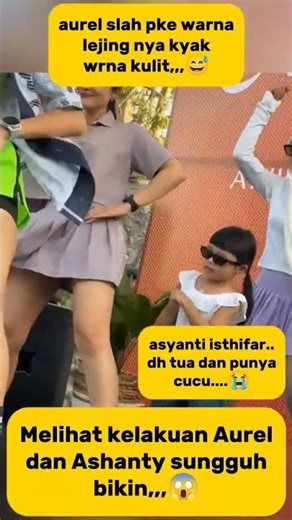 seriusan ashanty kgk pake shot pendek gtu?#ashanti #aurelhermansyah #ameena #viralvideo #vidioshort