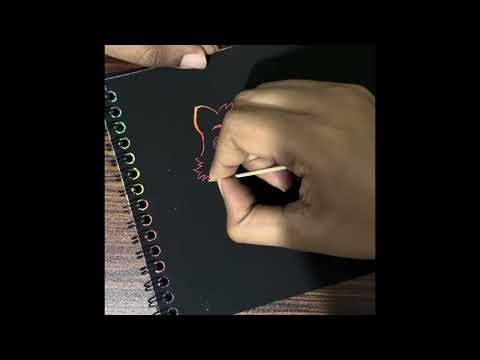 Watch This Cat Come Alive! 🎨 Scratch Art Compilation