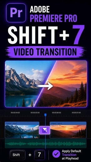 Instant Effect Panel Shortcut in Premiere Pro 💻#shorts