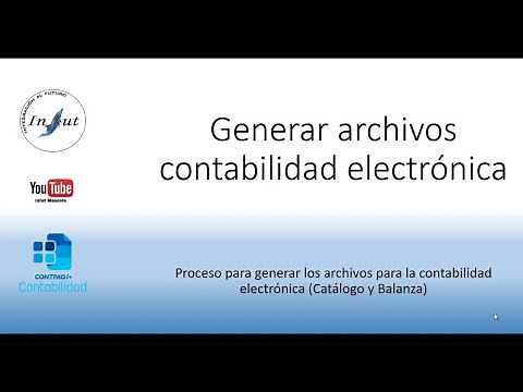 Generate electronic accounting files in Contpaqi Accounting