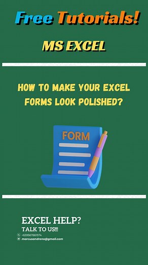 Want to know how to create a neat form in Excel? Here's a quick guide to formatting your cells and making everything look clean and professional. 💼✨ Don't forget to like and share for more quick tips! #ExcelForm #ExcelSkills #WorkSmarterNotHarder #Excel #exceltips #exceltutorial #exceltraining #msexceltips #freelancing #freelancer #GoogleSheets #Gsheets #viralpost2024 #viralreelschallenge #followersreels #followersシ゚ #highlightseveryonefollowers2024 #reelschallenge #fbreelsfypシ゚viralシ #msword |