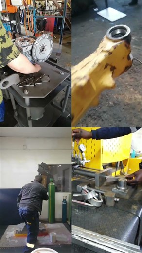 MECHANICAL TESTS, PORTABLE GRINDER AND MANUAL THREADS CUTTER IN FORGED FLANGE