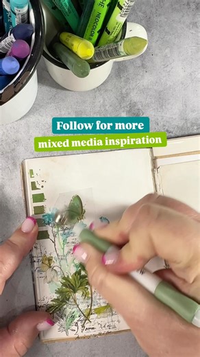 Mixed media art journaling process video #mixedmediajournal #artjournal #mixedmediaartjournal