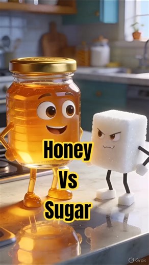 Honey vs Sugar: Is Honey Really Healthier? #healthshorts #healthylifestyle #shorts #digestivehealth