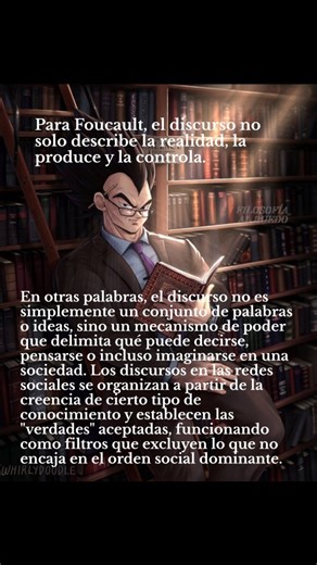 Filosofía Al Ruedo ❤️‍🔥 on Instagram: "🎙️ ¿Quién tiene el poder de decir la verdad? En este video exploramos el concepto de discurso desde la mirada de Michel Foucault, uno de los filósofos más influyentes del siglo XX. Foucault nos muestra que el lenguaje no solo comunica ideas, ¡también ejerce poder! 🧠⚡ Hablamos de cómo el discurso configura lo que se puede decir, pensar y hacer en una sociedad, y cómo se relaciona con el conocimiento, la verdad y las instituciones. 👉 ¿Quién controla el di