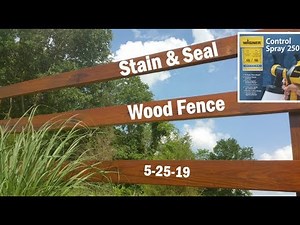 How To Stain & Seal a Wood Fence Using an Electric Sprayer
