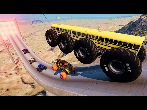 BmNG Ultra - Epic High Speed monster trucks Car Jumps #33 in BeamNG Drive