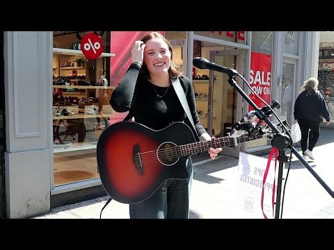 Meet new Busker 18 Year Old Amy Connolly with "This Is The Life" by Amy Macdonald