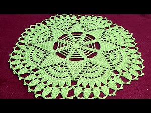 crochet table centerpiece tutorial / thalposh crochet / crochet doily / placemat crochet pattern