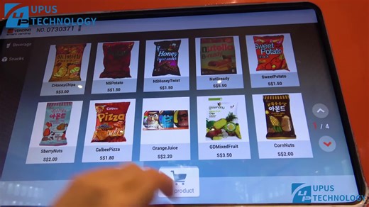 24-Hour LCD Advertising Touch Screen Automatic Vending Machine for Beauty Eyelashes Drinks Food 24 Hours Credit Card SDK