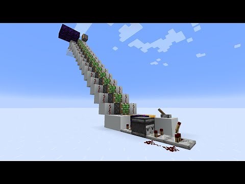Simple Escalator Minecraft Java and Bedrock