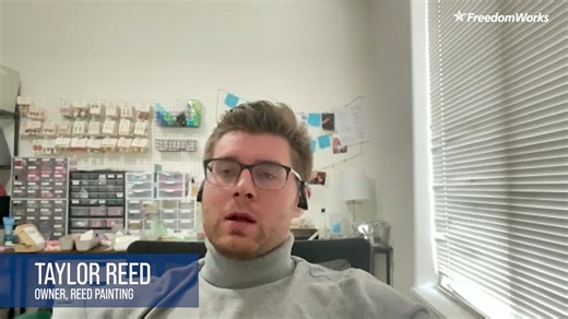 12K views · 93 reactions | Social Media: Leveling the Playing Field for Small Business As Congress threatens the viability of social media platforms, Justin Longo of FreedomWorks talks with Taylor Reed, owner of Reed Painting in Montana, on the importance of social media platforms like TikTok for small business owners. | FreedomWorks | Facebook