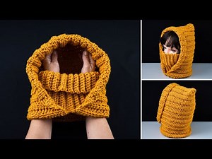 Simple crochet balaclava/snood/scarf - even a beginner can handle it!