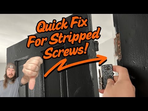 Hinge Screws no longer holding your door? Here is how to fix it!
