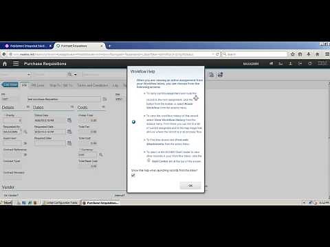 Create Workflow for Purchase Requisition in IBM Maximo Asset Management 7.6