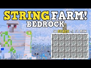 EASY INFINITE STRING FARM IN MINECRAFT BEDROCK 1.21.11!!!
