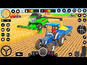 Real Tractor Farming Simulator 2024 - Harvester Tractor Driving - Android Gameplay