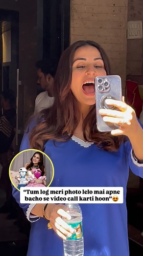 Shraddha Arya takes a moment from her busy shoot to video call little kids — such a cute and heartwarming moment♥️😍 #shraddhaarya #bollywood #bollywoodstreetsnap #actress | Bollywood Street Snap