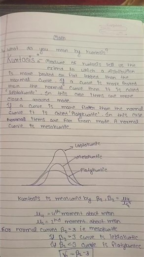 what do you mean by kurtosis?