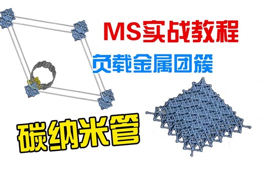 MS新手实战教程05 - 碳纳米管上负载金属团簇模型 （下） | MaterialsStudio小白入门 材料建模 材料化学 CASTEP | 华算科技