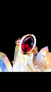 “SCARLET” came in 3 rd PLACE in the InStore Design Competition “Colored Gemstone Jewelry” over 5000.00 which is the same category that “VALENCIA” WON 1st PLACE and the Grand Prize! Super thrilled that two of my pieces placed in the same category 🩷❤️ Scarlet is a special one so full of colors! Rubies, pink Sapphires, Amethyst and Rhodolite Garnets! It’s bold and so fun! I’m excited to share I’m working on some complimentary pieces with Scarlet as the inspiration. I had 3 stunning high grade Rhod