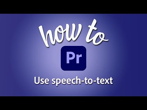 How to turn audio to text in Premiere Pro with speech to text