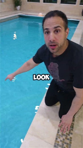 A Scary hand in pool