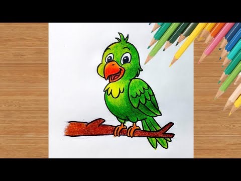How To Draw A Parrot 🦜 Easy | Step By Step For Beginners | Art Tutorial | Art Is My Soul🤗