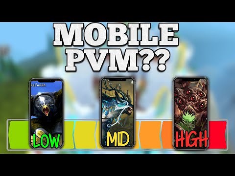 How GOOD Is PVM on Runescape Mobile? - Trying 3 Levels of Bosses! - Runescape 3