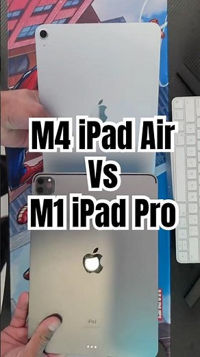 Review under a minute M1 iPad Pro vs M4 iPad Air.