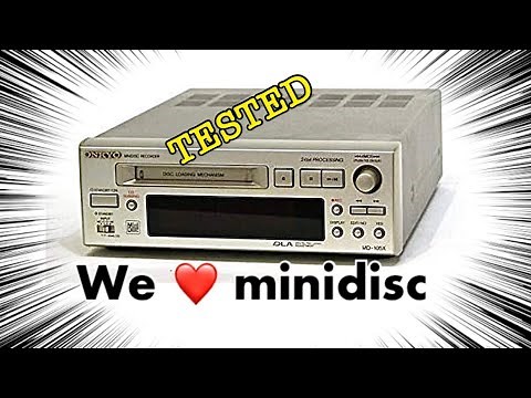 Minidisc Deck Review Onkyo MD-105X INTEC205 Vintage Audio HiFi Hardoff Japan Used Electronics