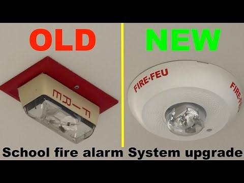 Fire Alarm System Full Upgrade At Elementary School | replacing system | Notifier NFS2-3030 Day 1