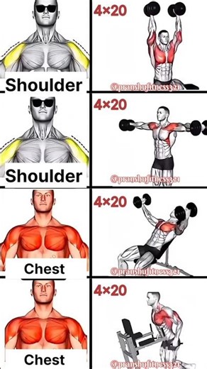 chest/ shoulder exercise #shoulder #abs #motivation #fitnessinspiration #chest #body #workout #fit