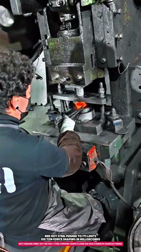 Hot Forging Press 120 Ton 950°C Steel Forming 30SPM Closed Die High Strength Manufacturing