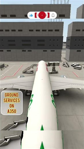 Ground service on A350-900 #woa #flightsimulator #trendingshorts