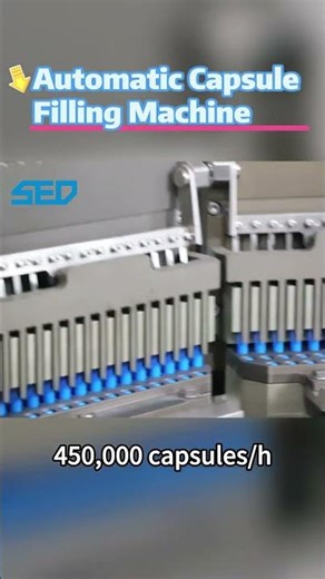 #shorts How an Automatic Capsule Filling Machine Works | PLC Controlled (SED PHARMA)