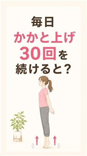 毎日30回のかかと上げで足腰が変わる！？ふくらはぎを鍛えて健康寿命アップ！ #健康 #かかと上げ #足腰強化 #血流改善 #健康習慣