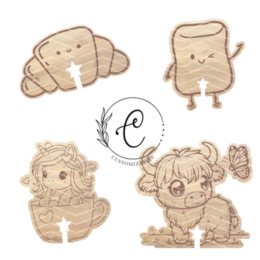 20 Funny Wooden Bread Clips SVG Laser Cut Bag Clip File, Bread Tag, Animals, Bread Bag Holder for Laser Cutting and Engraving - Etsy