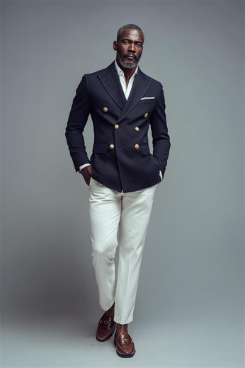 Navy Blue Wool Blazer Mens Double Breasted Blazer Navy Wool Jacket Classic Formal Blazer - Etsy