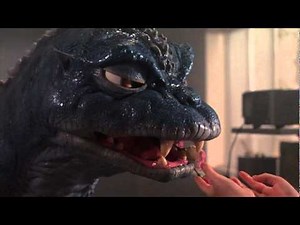 baby godzilla eating like
