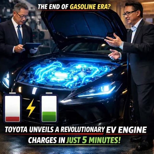 WORLD_WIDE_EDUCATION on Instagram: "🚗⚡ Petrol Era Is Over! Toyota Unveils EV That Charges in Just 5 Minutes Toyota has developed a revolutionary electric vehicle technology that can fully charge in just 5 minutes ⚡🔋. This breakthrough could change the future of transportation, making EVs faster, cleaner, and more convenient than ever before 🌍🚘. The shift from petrol to electric has truly begun! #Toyota #ElectricVehicle #EVRevolution #FutureOfTransport #CleanEnergy SustainableMobility GreenTe