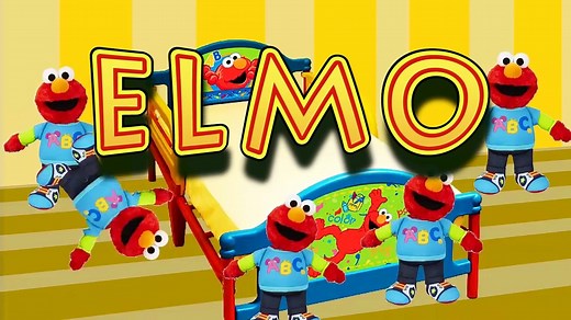 Five Little Elmo s Jumping On The Bed Children s Nursery Rhyme